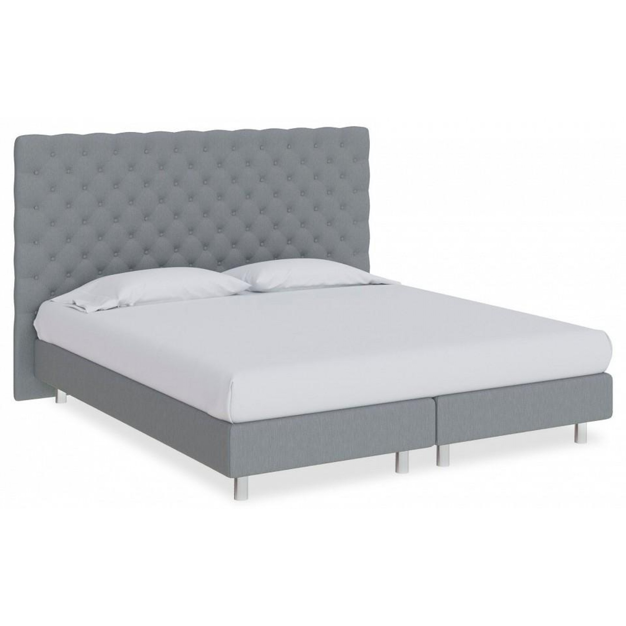 Кровать двуспальная Paris Boxspring Elite  ORM_160-200-ParisBoxspringElite-SavanaGrey