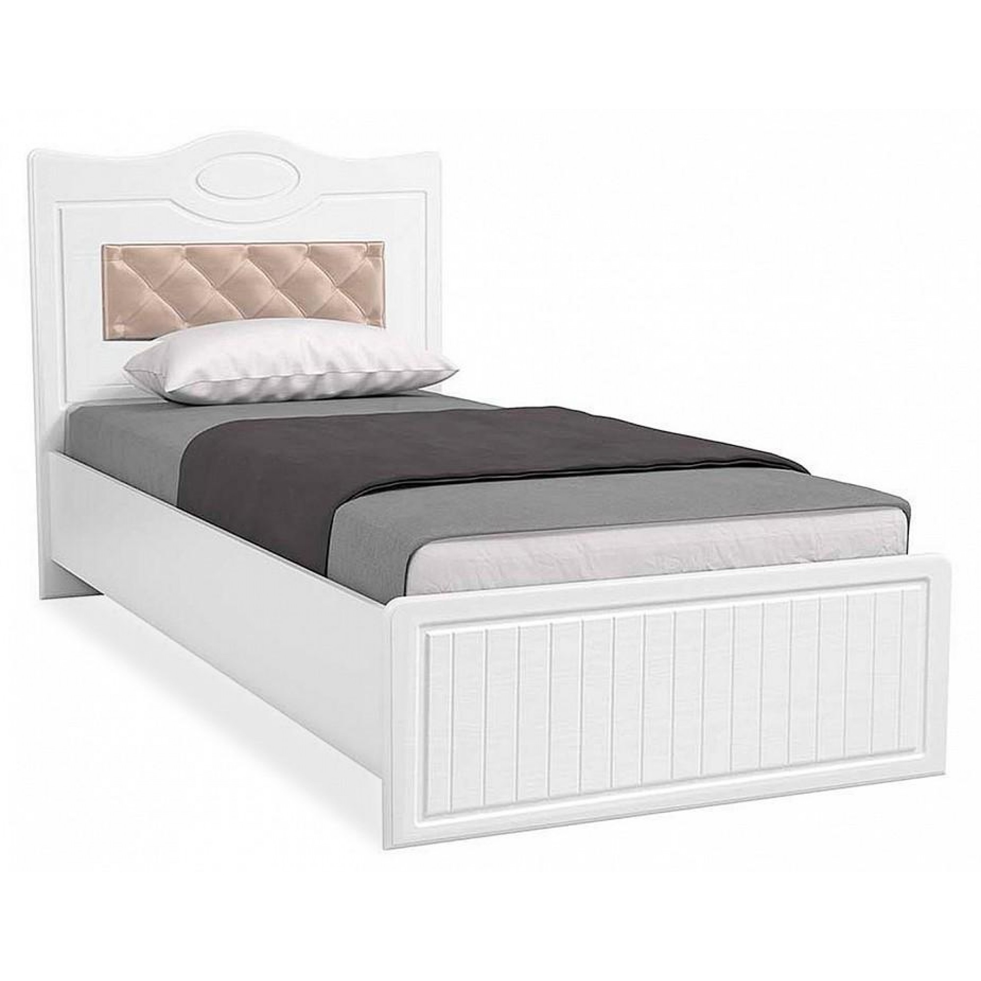 Кровать односпальная Монако МН-10+МН-10А    SMB_MLD65524