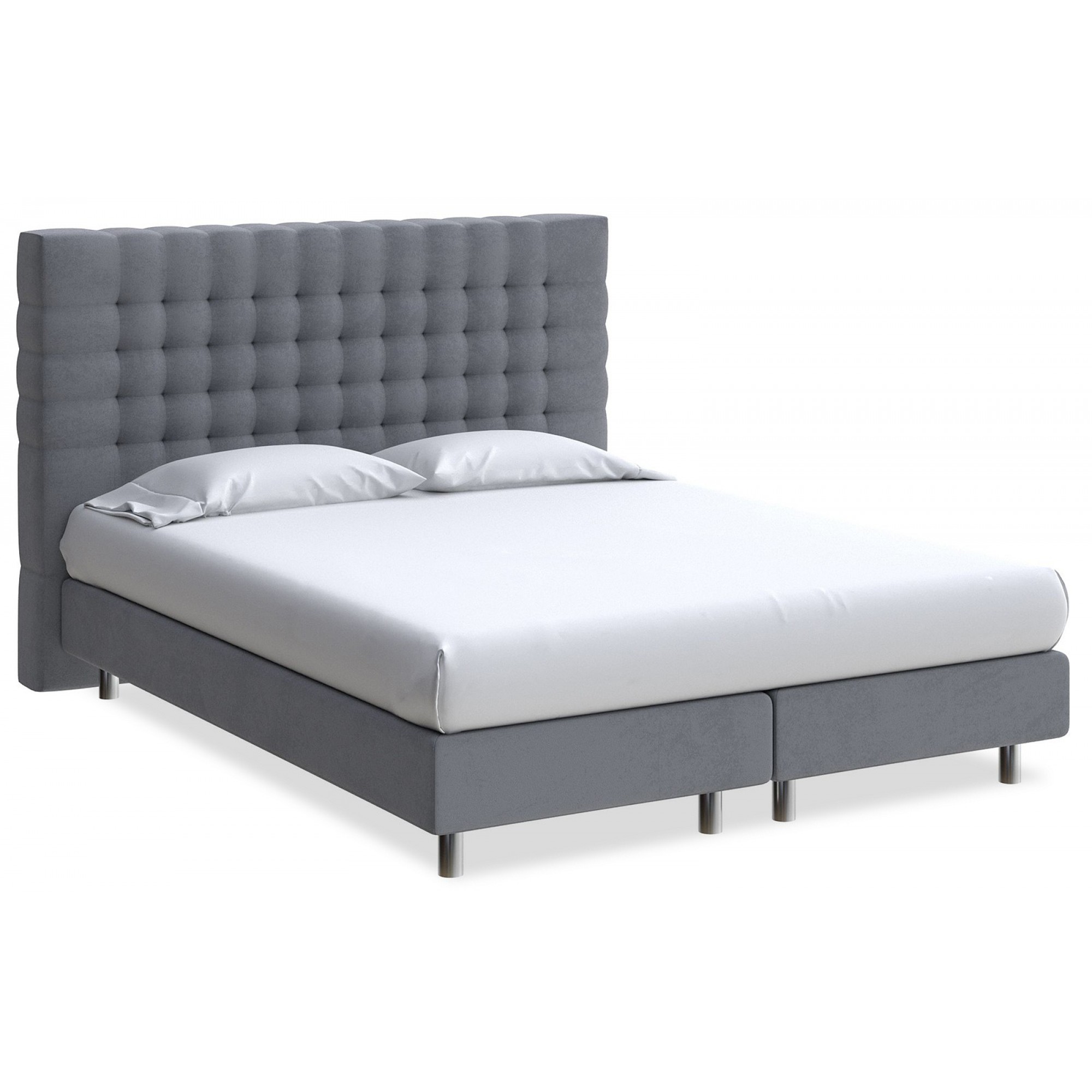 Кровать двуспальная Tallinn Boxspring Elite  ORM_160-200-TallinnBoxspringElite-UltraWetAsphalt