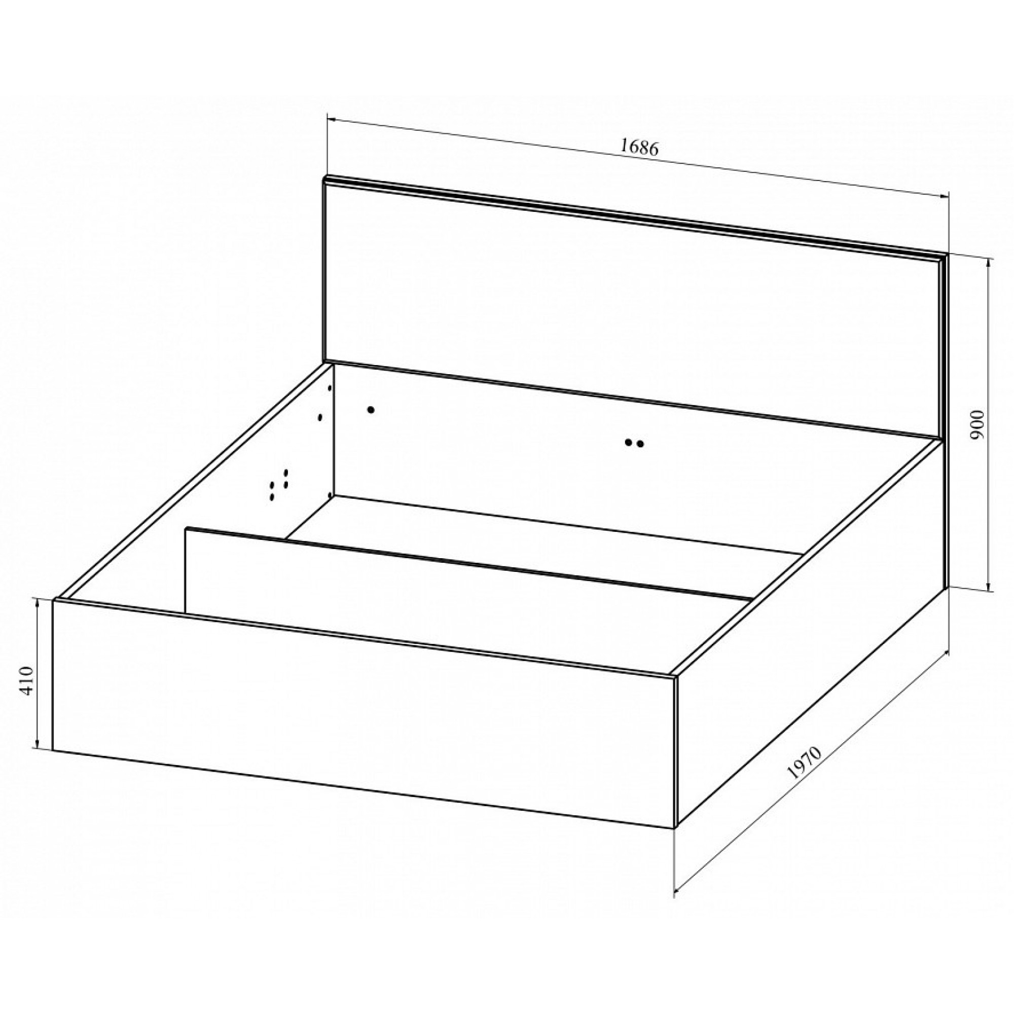 Кровать двуспальная Анастасия АН-28К    KOM_AN-28K_1900-1600_system_3