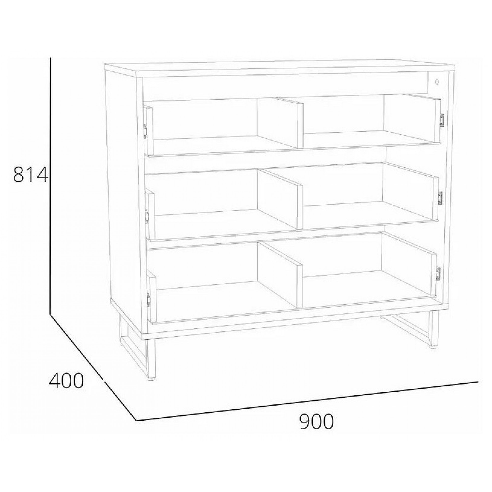 Комод Фолк НМ 014.25    SLV_ML876874285