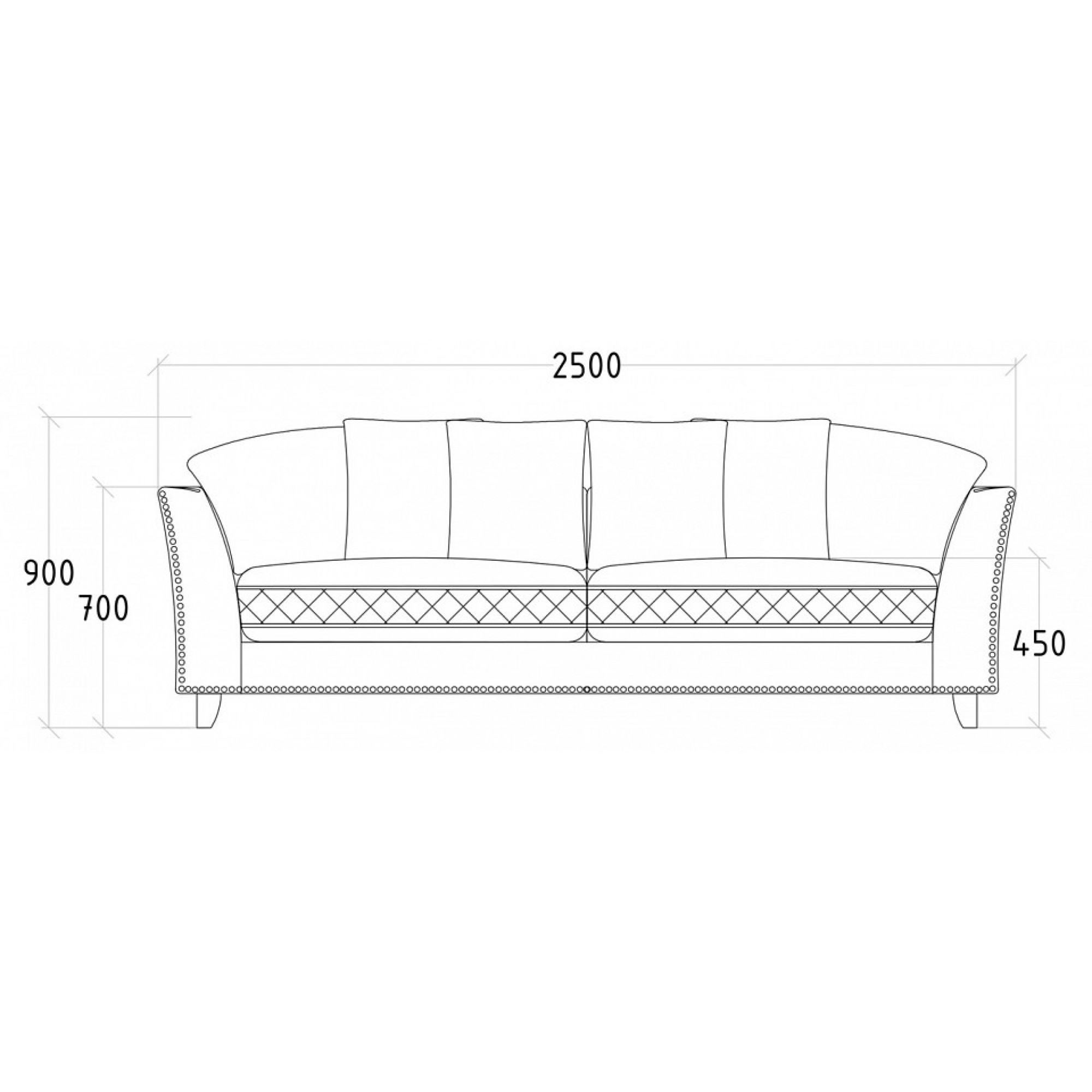 Диван Sorrento 250    GRD_TT-00002834