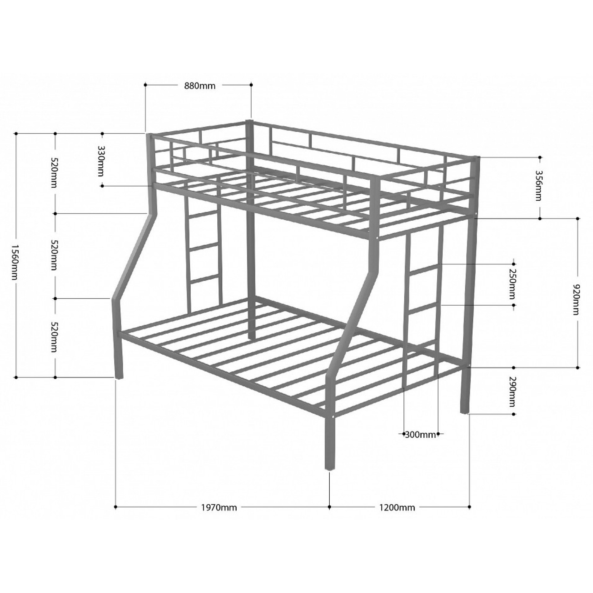 Кровать двухъярусная Милан    FSN_4s-mi_pd-3015