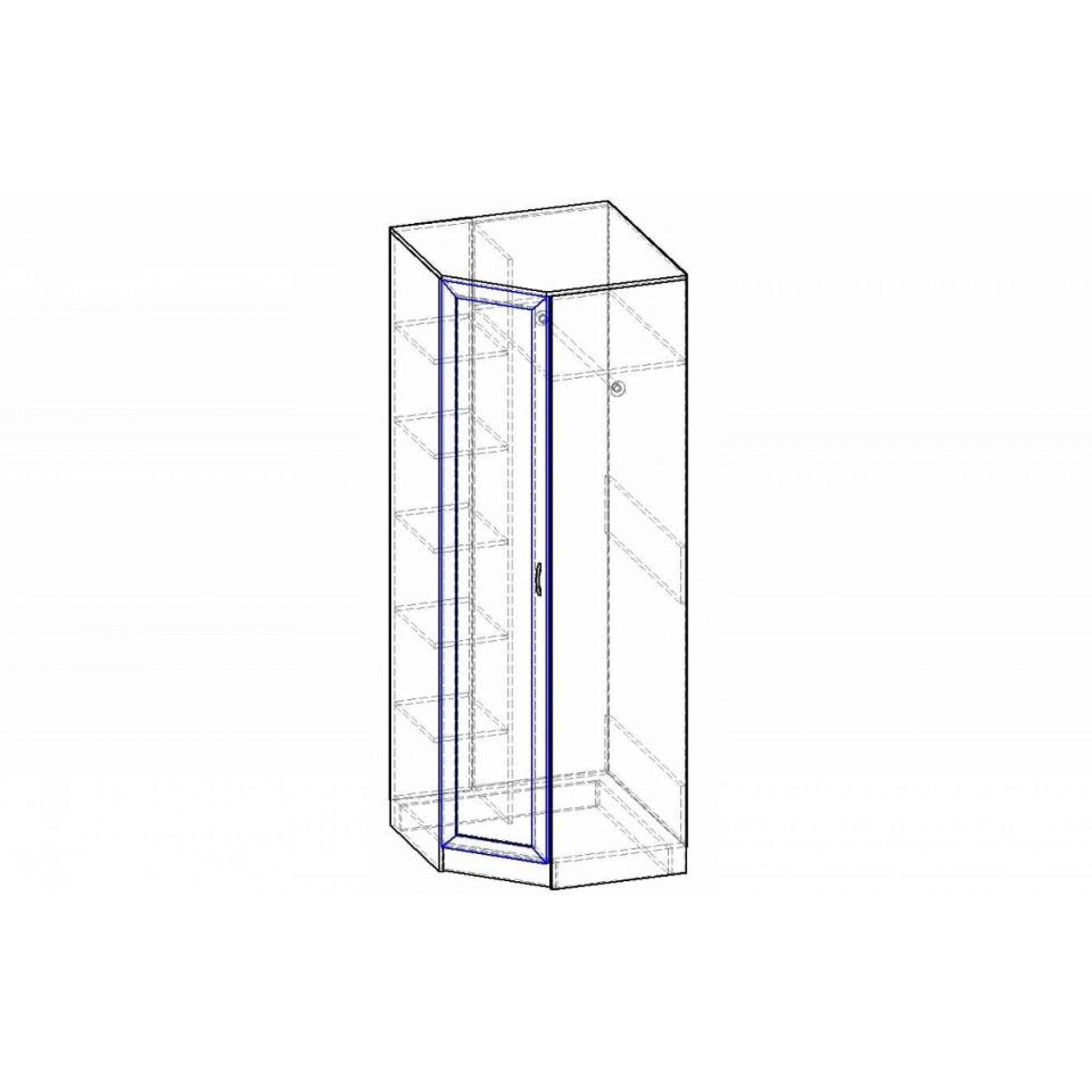Шкаф платяной Горизонт-Р ШРУ.002.800-05    BRN_1186