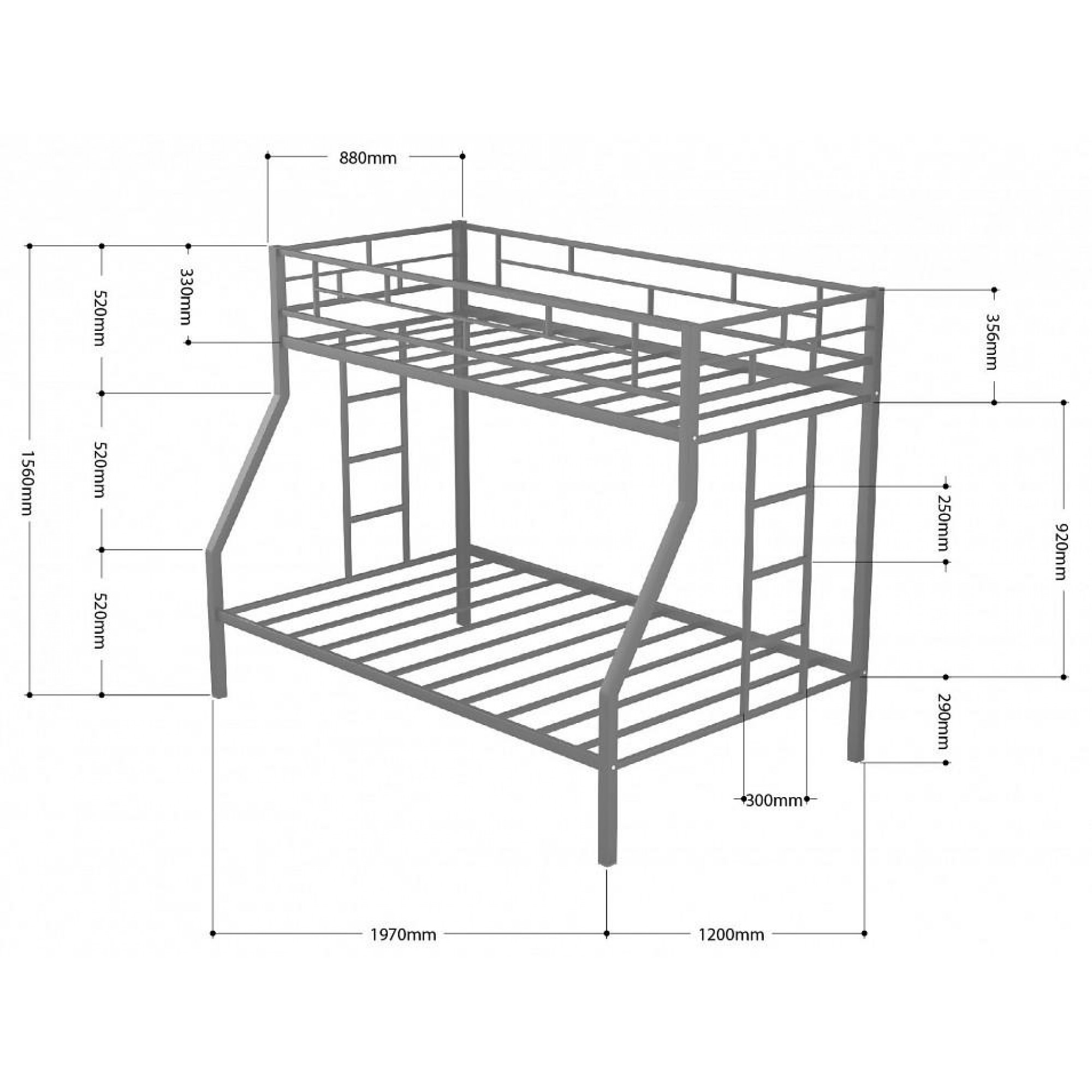 Кровать двухъярусная Милан    FSN_4s-mi_proz-3015