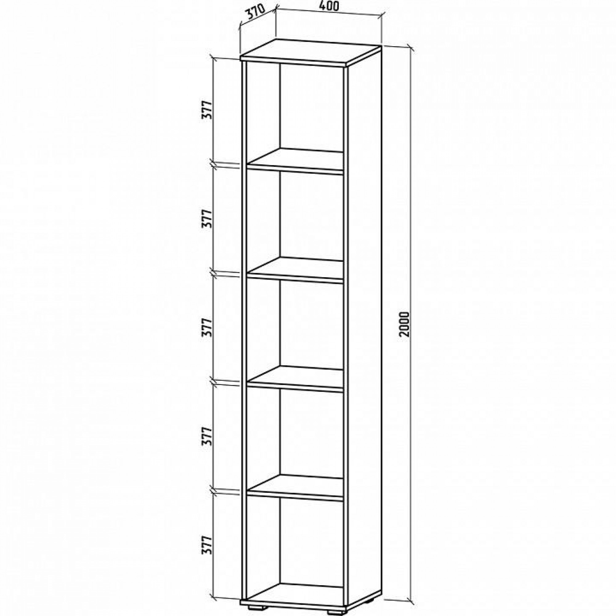 Шкаф для белья Тунис-1    MAS_SHT-1B-DSB