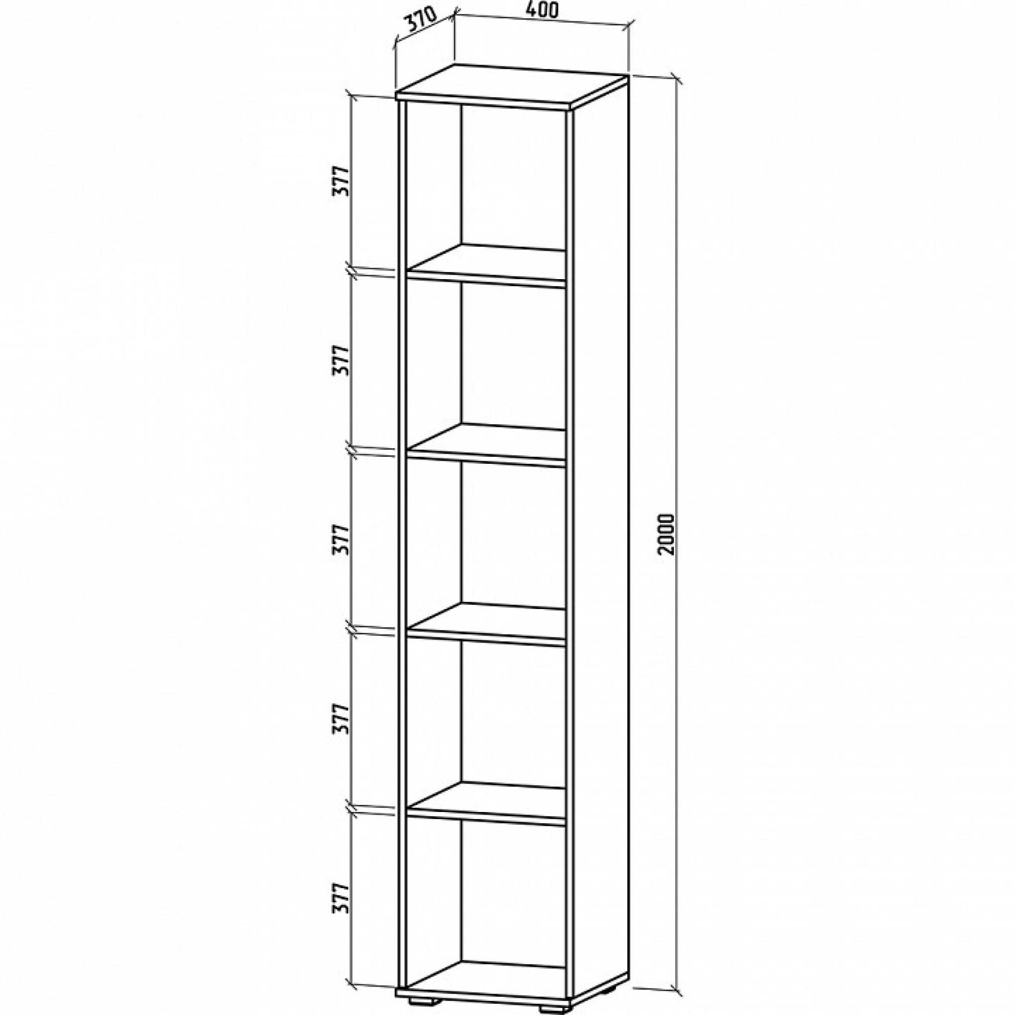 Шкаф для белья Тунис-1    MAS_SHT-1B-DS